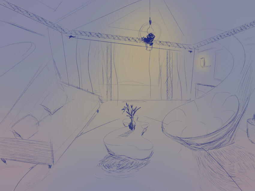 teka lang wait! katok ka muna | "20 Questions" (2022) – illustration team, rendered background colors